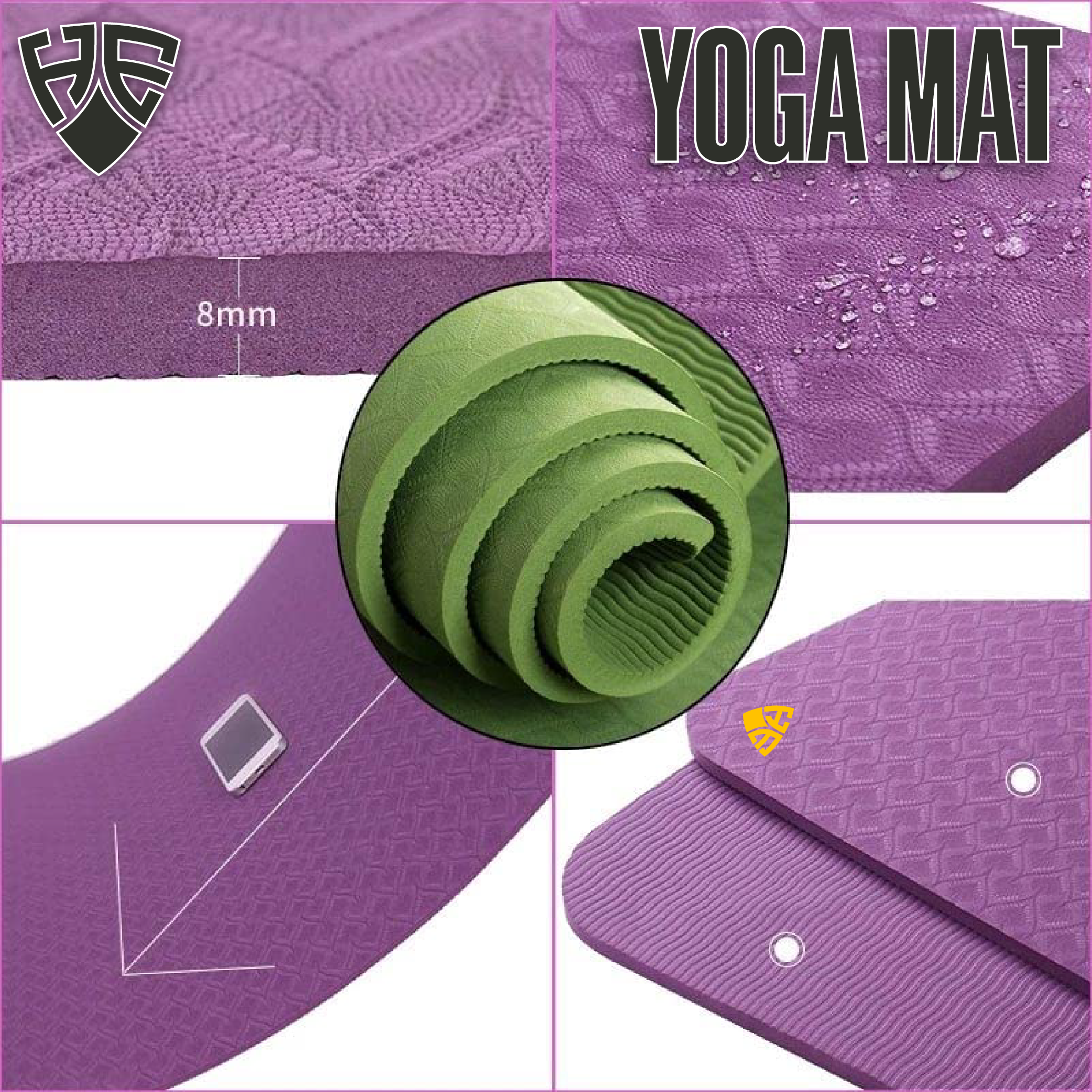 Anti Slip Yoga Mat, Gym Exercise Mats
